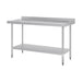 Vogue Stainless Steel Table with Splashback 1500mm - GJ508