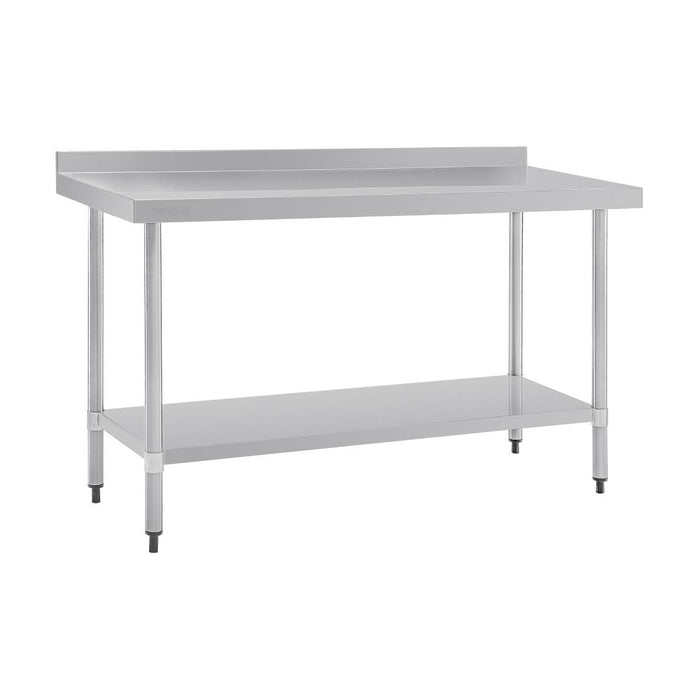 Vogue Stainless Steel Table with Splashback 1500mm - GJ508