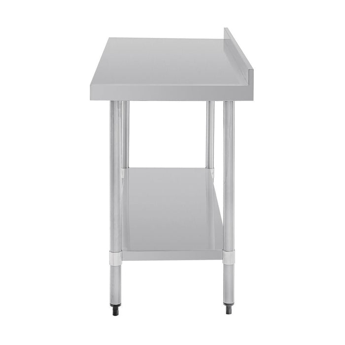 Vogue Stainless Steel Table with Splashback 1500mm - GJ508