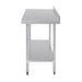 Vogue Stainless Steel Table with Splashback 1500mm - GJ508