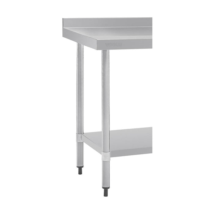Vogue Stainless Steel Table with Splashback 1500mm - GJ508