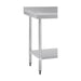 Vogue Stainless Steel Table with Splashback 1500mm - GJ508