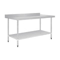 Vogue Stainless Steel Table with Splashback 1800mm - GJ509