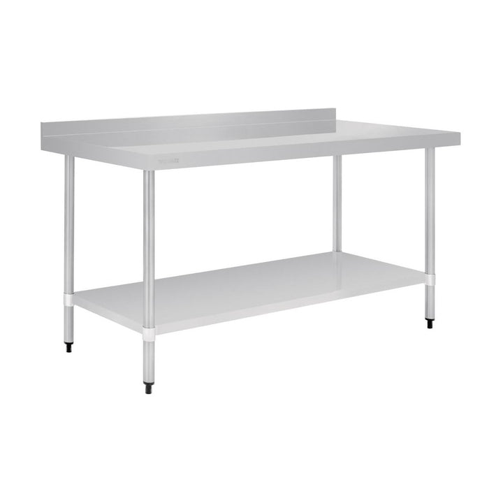 Vogue Stainless Steel Table with Splashback 1800mm - GJ509