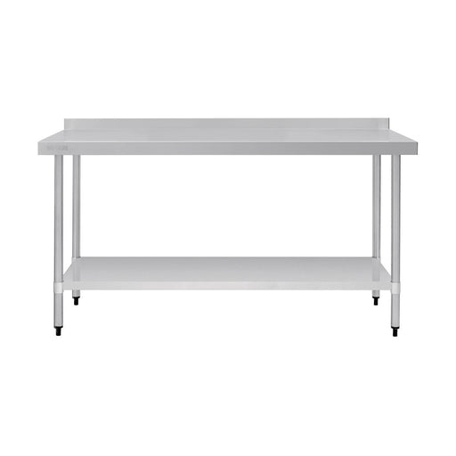 Vogue Stainless Steel Table with Splashback 1800mm - GJ509