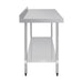 Vogue Stainless Steel Table with Splashback 1800mm - GJ509