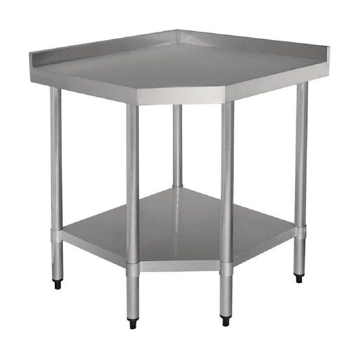 Vogue Stainless Steel Corner Table 700mm - GL278