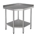 Vogue Stainless Steel Corner Table 700mm - GL278