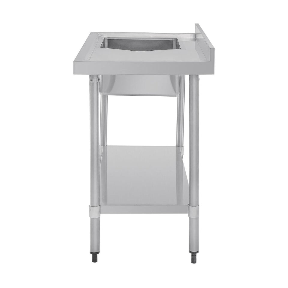 Vogue Single Bowl Sink R/H Drainer 1200mm 90mm Drain - HC903