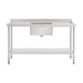 Vogue Single Bowl Sink Double Drainer 1500mm 90mm Drain - HC906