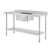 Vogue Single Bowl Sink Double Drainer 1500mm 90mm Drain - HC906