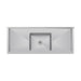 Vogue Single Bowl Sink Double Drainer 1500mm 90mm Drain - HC906