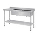 Vogue Double Bowl Sink L/H Drainer 1800mm 90mm Drain - HC908
