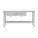 Vogue Double Bowl Sink L/H Drainer 1800mm 90mm Drain - HC908