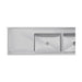 Vogue Double Bowl Sink Double Drainer 2400mm 90mm Drain - HC909