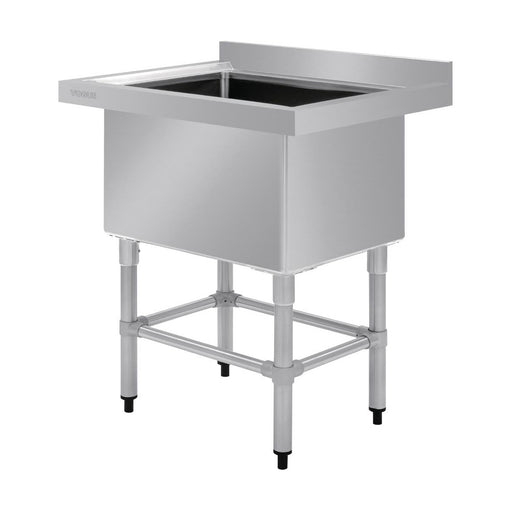 Vogue Stainless Steel Deep Pot Sink 770(w) x 600(d) 90mm Drain - HC910