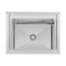 Vogue Stainless Steel Deep Pot Sink 770(w) x 600(d) 90mm Drain - HC910
