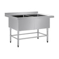 Vogue Double Deep Pot Sink 90mm Drain - HC911