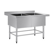 Vogue Double Deep Pot Sink 90mm Drain - HC911