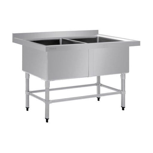 Vogue Double Deep Pot Sink 90mm Drain - HC911