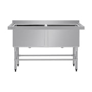 Vogue Double Deep Pot Sink 90mm Drain - HC911