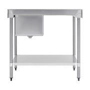 Vogue Single Bowl Sink L/H Drainer 1000mm x 700mm 90mm Drain - HC913