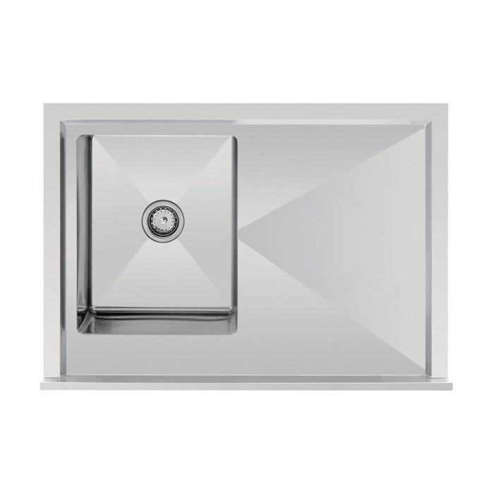Vogue Single Bowl Sink L/H Drainer 1000mm x 700mm 90mm Drain - HC913
