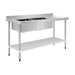 Vogue Double Bowl Sink R/H Drainer 1500mm x 700mm 90mm Drain - HC916