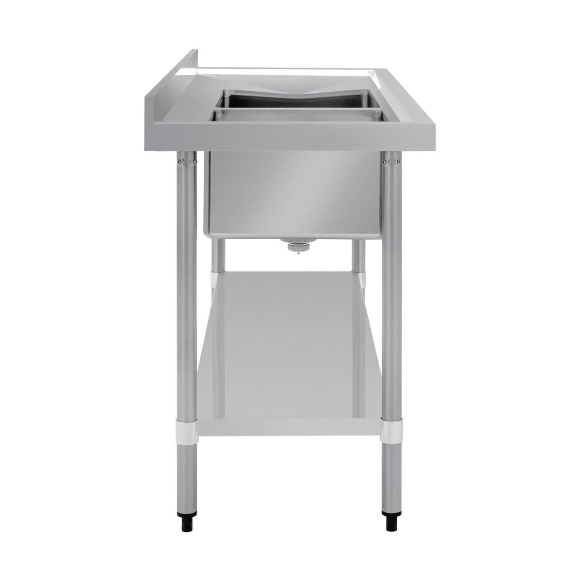 Vogue Double Bowl Sink R/H Drainer 1500mm x 700mm 90mm Drain - HC916
