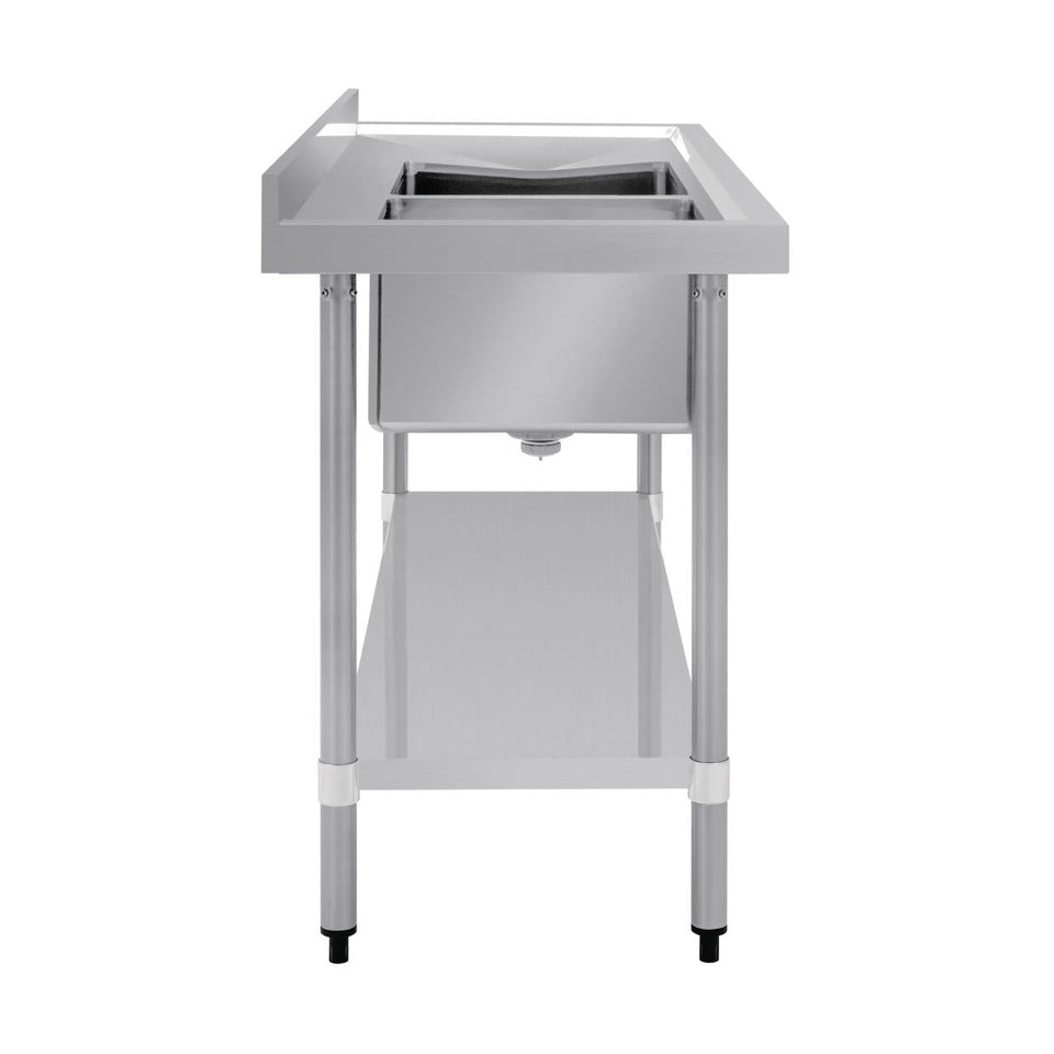 Vogue Double Bowl Sink R/H Drainer 1500mm x 700mm 90mm Drain - HC916