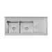 Vogue Double Bowl Sink R/H Drainer 1500mm x 700mm 90mm Drain - HC916