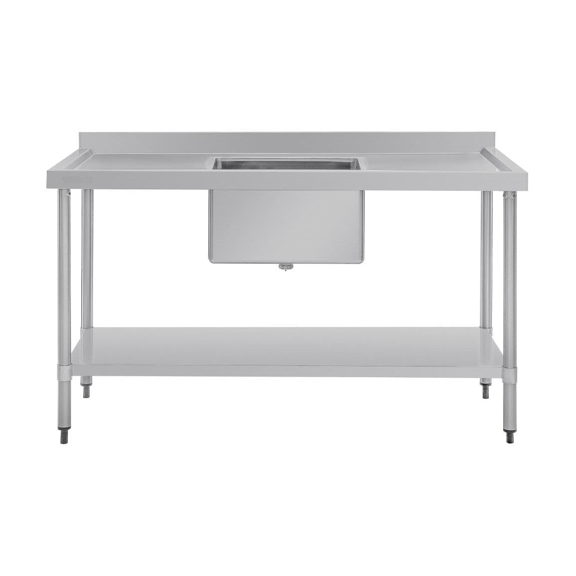 Vogue Single Bowl Sink Double Drainer 1500mm x 700mm 90mm Drain - HC918