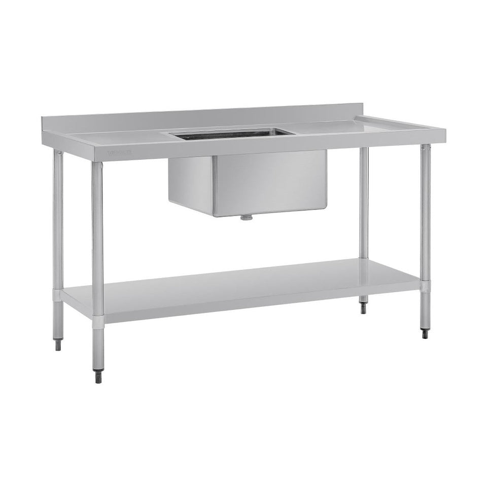 Vogue Single Bowl Sink Double Drainer 1500mm x 700mm 90mm Drain - HC918
