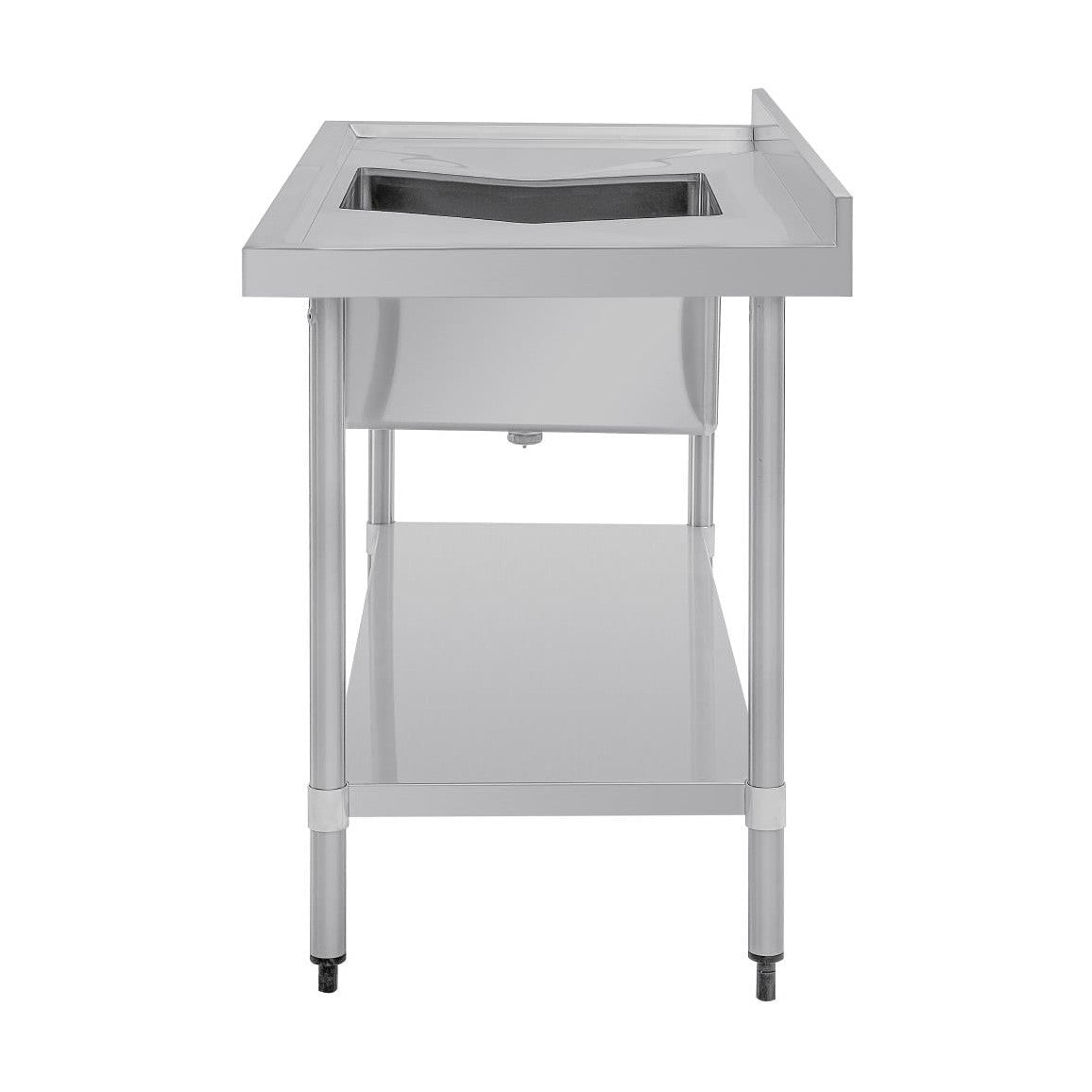 Vogue Single Bowl Sink Double Drainer 1500mm x 700mm 90mm Drain - HC918
