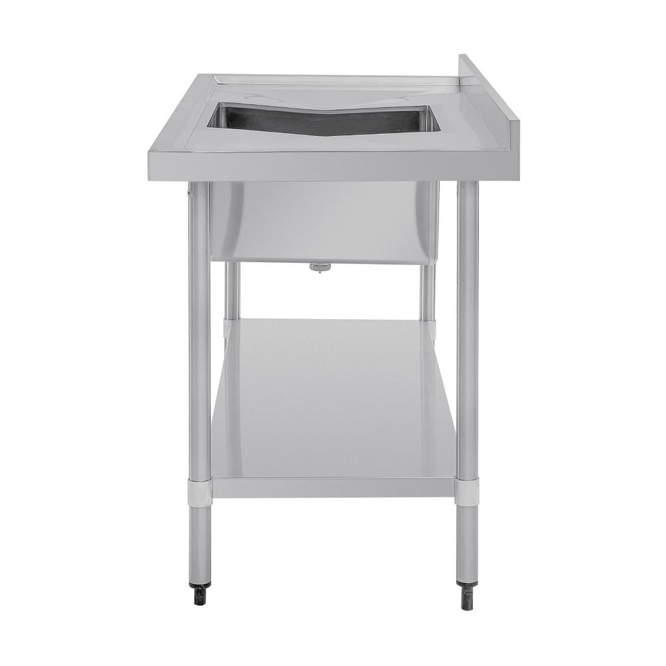 Vogue Single Bowl Sink Double Drainer 1500mm x 700mm 90mm Drain - HC918