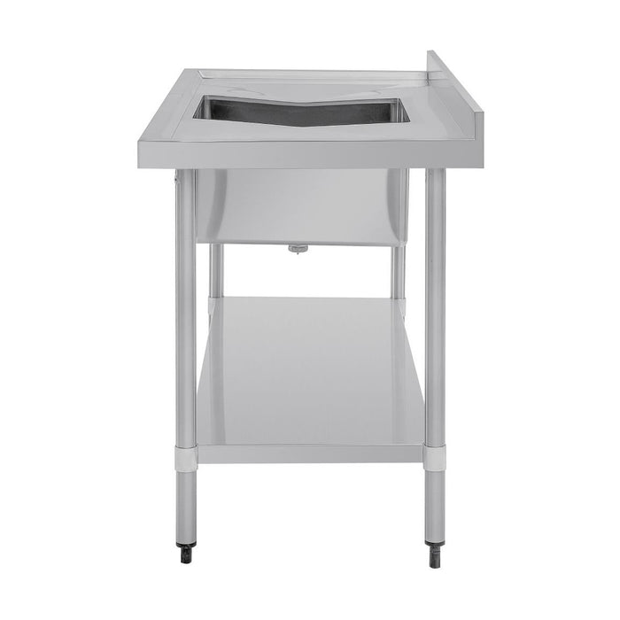 Vogue Single Bowl Sink Double Drainer 1500mm x 700mm 90mm Drain - HC918