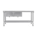 Vogue Double Bowl Sink L/H Drainer 1800mm x 700mm 90mm Drain - HC920