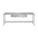Vogue Double Bowl Sink Double Drainer 2400mm x 700mm 90mm Drain - HC921