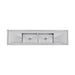 Vogue Double Bowl Sink Double Drainer 2400mm x 700mm 90mm Drain - HC921