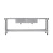 Vogue Double Bowl Sink Double Drainer 2400mm x 700mm 90mm Drain - HC921