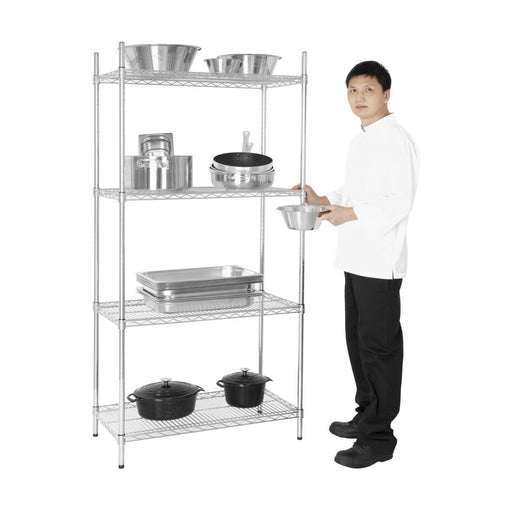 Vogue 4 Tier Wire Shelving Kit 915x457mm - L927