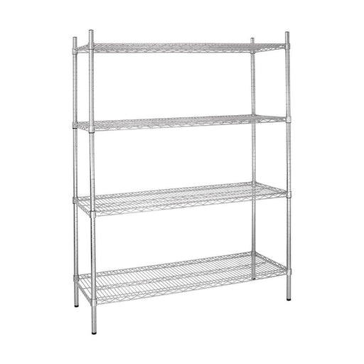Vogue 4 Tier Wire Shelving Kit 1525x457mm - L929