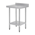 Vogue Stainless Steel Prep Table with Splashback 600mm - T379