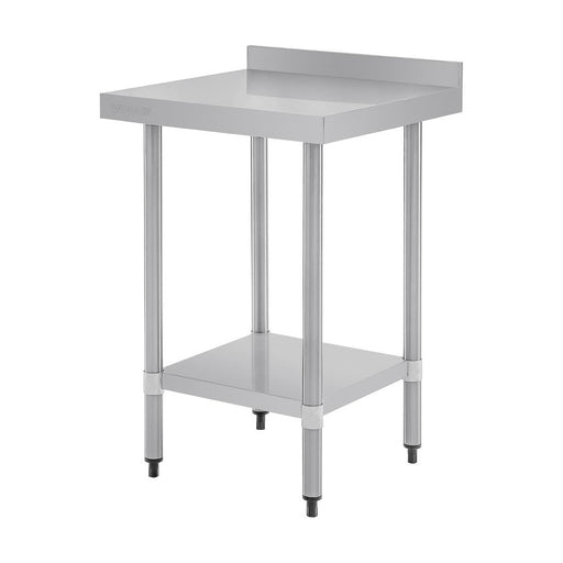 Vogue Stainless Steel Prep Table with Splashback 600mm - T379
