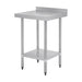 Vogue Stainless Steel Prep Table with Splashback 600mm - T379