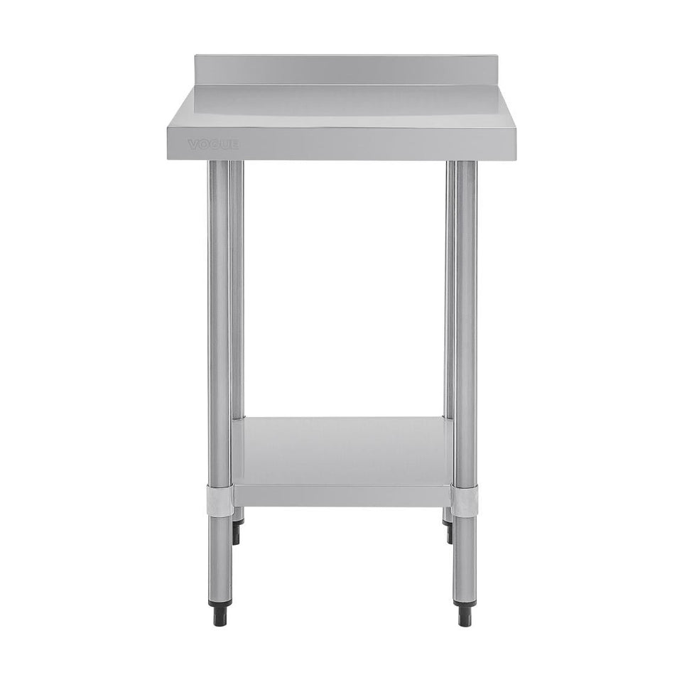Vogue Stainless Steel Prep Table with Splashback 600mm - T379