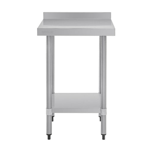 Vogue Stainless Steel Prep Table with Splashback 600mm - T379