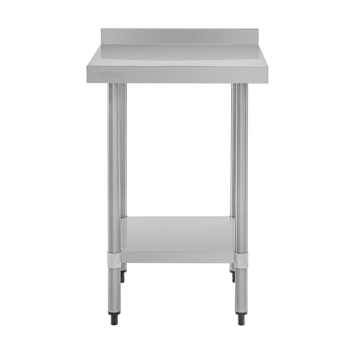 Vogue Stainless Steel Prep Table with Splashback 600mm - T379