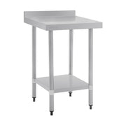 Vogue Stainless Steel Prep Table with Splashback 600mm - T379