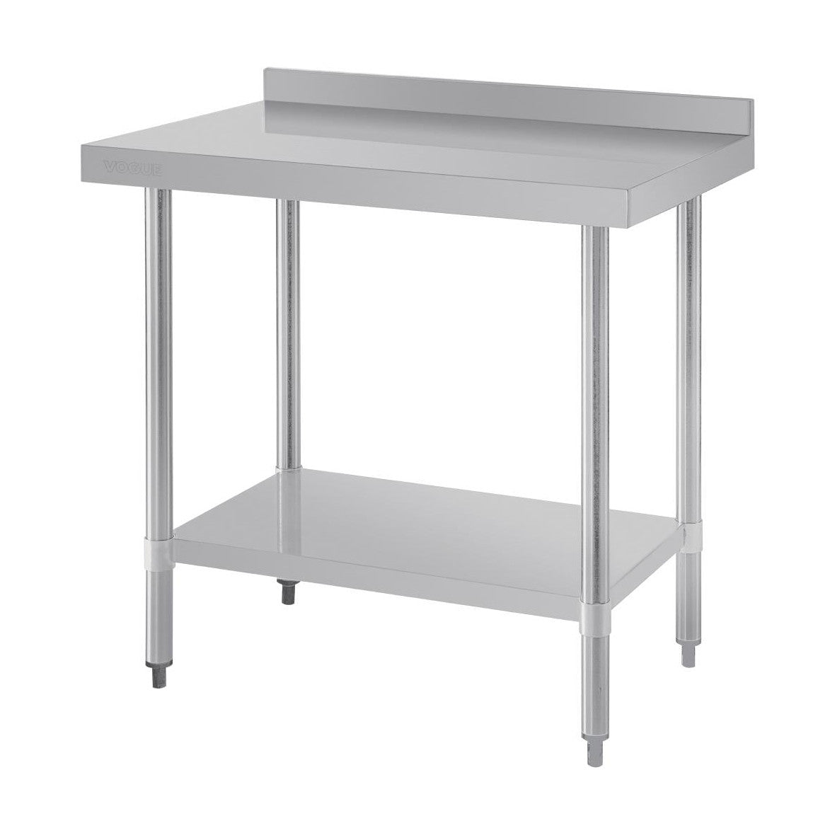 Vogue Stainless Steel Prep Table with Splashback 900mm - T380
